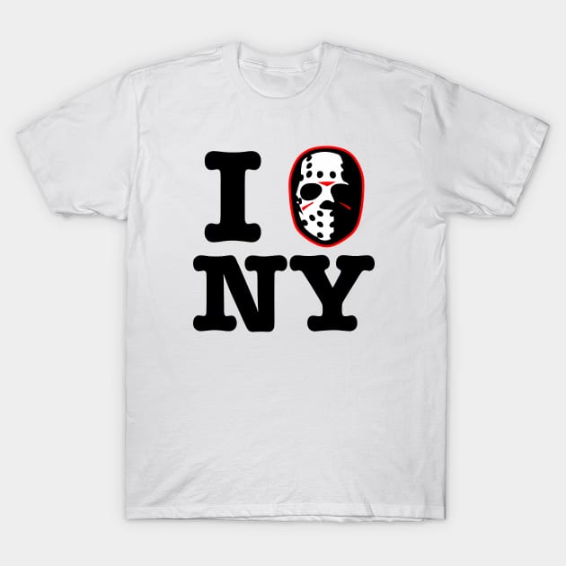 I hockey mask new york! T-Shirt by GodsBurden